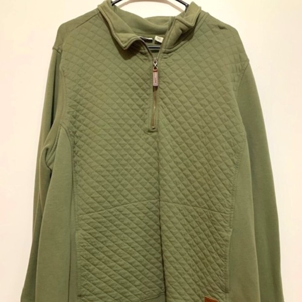 Quilted Quarter Zip Pullover 3X